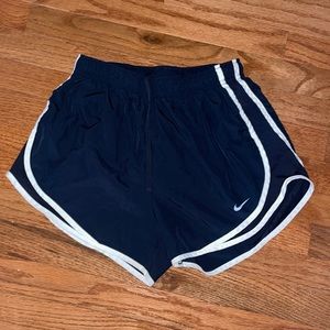 Nike black with white stripes shorts